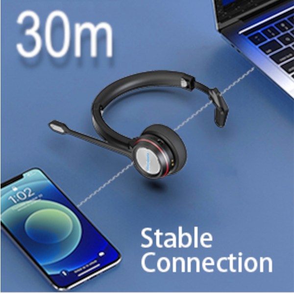 IQ4313B Bluetooth Single Sided Headset and Charging Base