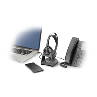 POLY VOYAGER FOCUS 2 UC, OTH STEREO ANC BT USB-C, DESKPHONE/PC/MOB, W/STAND & BT700