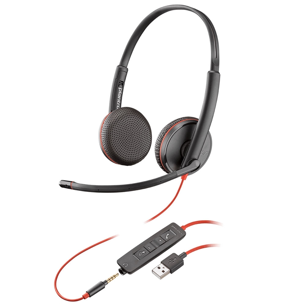 Poly Blackwire C3225 UC Stereo USB-A & 3.5mm