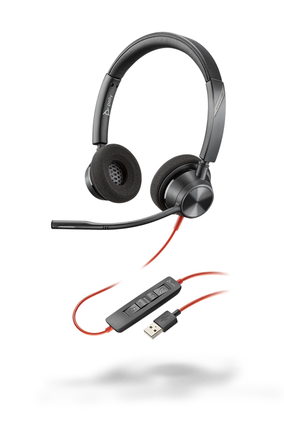 Poly Blackwire 3320 Double sided USB-A headset 
