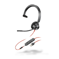 Poly Blackwire 3315 Single sided USB-A/3.5mm headset 