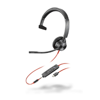 Poly Blackwire 3315-M Single sided USB-C/3.5mm headset Teams